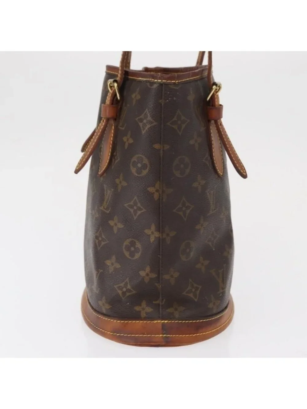 Authentic LOUIS VUITTON Monogram Bucket PM Shoulder Bag M42238 LV